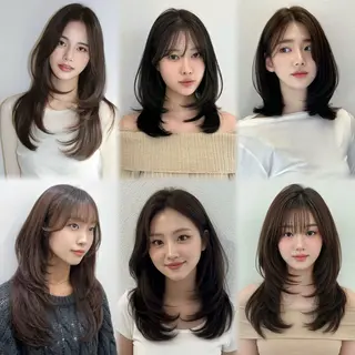 パーマ コテ巻き風パーマ 専門店　モモのヘアスタイル