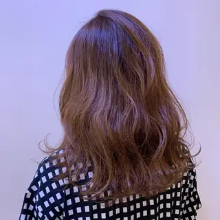 セミロング カラー 似合わせカットカラー ♡佐藤捺美のヘアスタイル