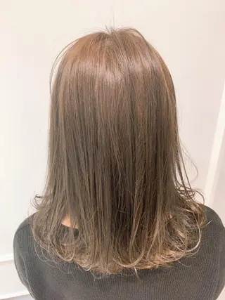 セミロング カラー 🦖鶴岡香純🦖 育休中のヘアスタイル