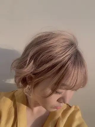 ショート カラー ヘアアレンジ Aloa透明感ヘア ♡kanami♡のヘアスタイル