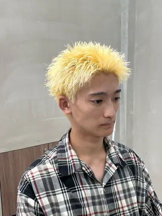 ショート カラー メンズ alma 後藤 遼斗のヘアスタイル