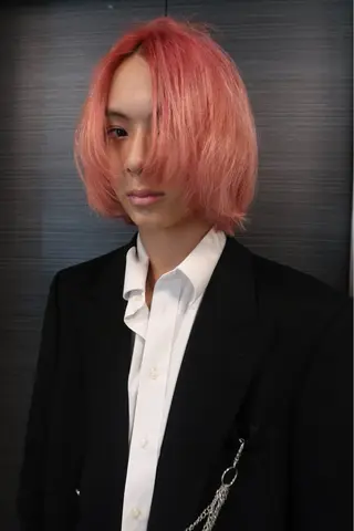 ロング カラー メンズ Rei/ 縮毛矯正/ ハイライトカラー募集のヘアスタイル