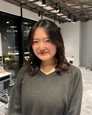 ミディアム 寺川留以 /カットモデル募集中のヘアスタイル