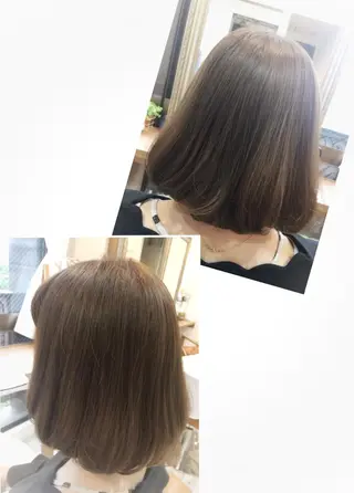 ミディアム ナガサカ サチのヘアスタイル