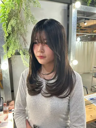 ロング カラー 溜 一太のヘアスタイル