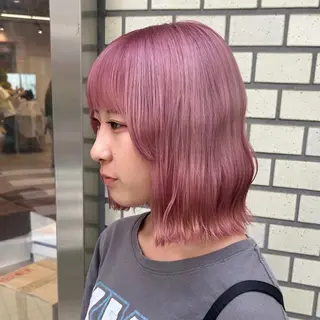 ミディアム カラー デザインカラー 🥨HAZUKiのヘアスタイル