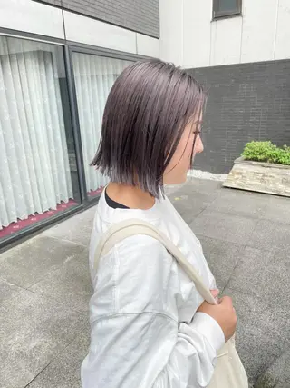 ミディアム カラー パーマ ヘアアレンジ メンズ キッズ ネイル マツエク・マツパ tatsumi/ボブ ウルフ/レイヤーのヘアスタイル