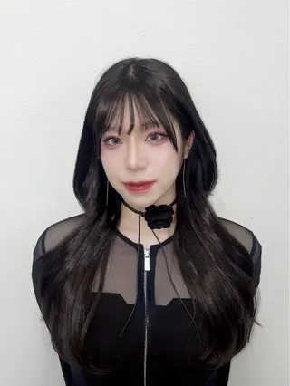 ロング カラー 艶モテ・韓国スタイル 🤍りんのヘアスタイル