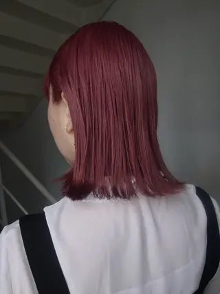 ミディアム maruquee de mashu所属・モモコ/ブリーチ/ ミルクティカラーのヘアスタイル