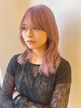 ミディアム カラー ハラダ リョウセイのヘアスタイル