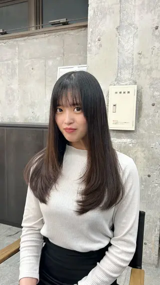 セミロング SOYON 名駅2号店所属・髪質改善カラー🦋 レイヤー/ナカネのヘアスタイル