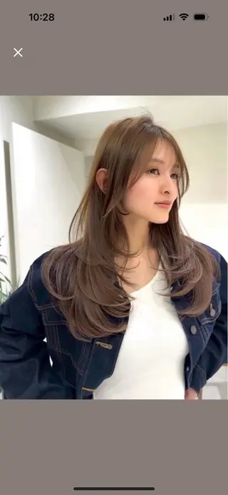 セミロング 🎀 うる艶透明感 カラー / 錦糸町のヘアスタイル