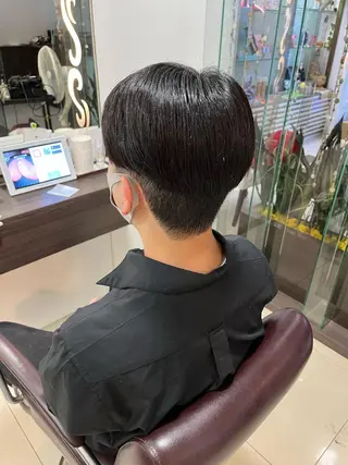 メンズ ぷつっとボブ/ちゅる ピンク/mika☆のヘアスタイル