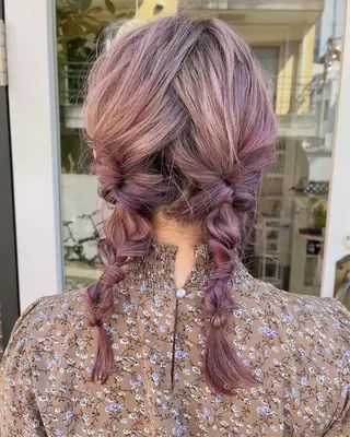 ミディアム 髪質改善カラー☆ ヘアアレンジmiyuのヘアスタイル