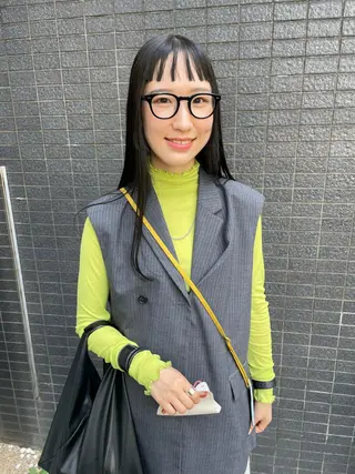 セミロング カラー パーマ ヘアアレンジ メンズ キッズ ネイル マツエク・マツパ アイブロウ tatsumi/ボブ ウルフ/レイヤーのヘアスタイル