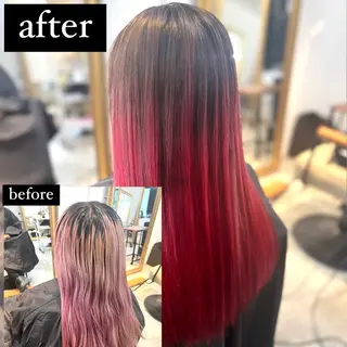 ロング カラー 目を惹く艶髪/髪質 改善カラー🤎ぐっちのヘアスタイル