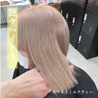 ショート 🌈カラー特化 ハイトーンけいと🌈のヘアスタイル