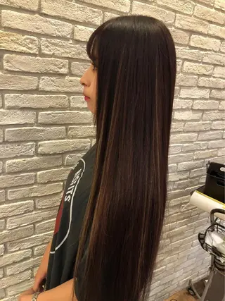 ロング 美髪改善×シールエク ステ/ヨシモトカンジのヘアスタイル