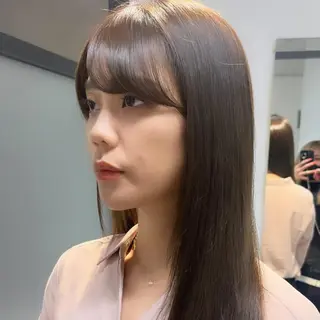 ロング 髪質改善/縮毛矯正 艶カラー/珠聡のヘアスタイル