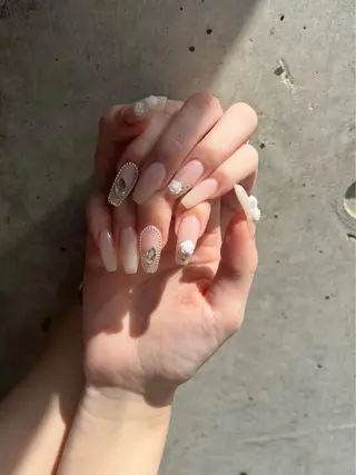 ネイル 🎀sao🎀銀座 韓国/ワンホンネイルのネイルデザイン