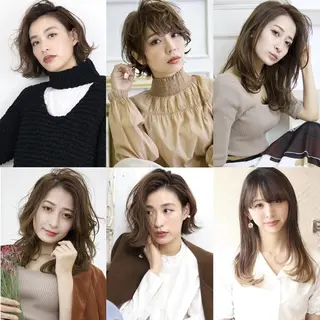 ミディアム カラー SOURCE 茨木のヘアスタイル