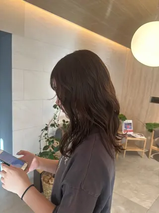 ロング 大島 希美のヘアスタイル