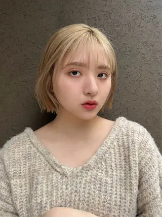 ショート カラー 透明感/ベージュ /kazui🐈のヘアスタイル