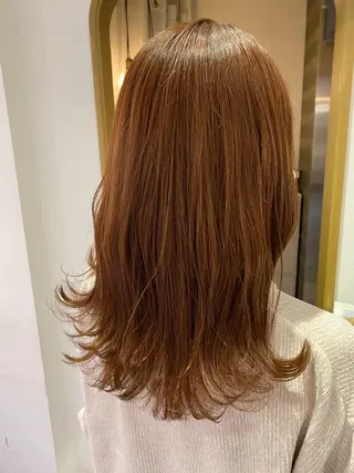 ロング カラー 顔周り/ブリーチなし /縮毛矯正🫧伊勢のヘアスタイル