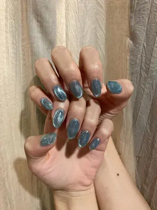 ネイル キラキラ オメメのネイルデザイン