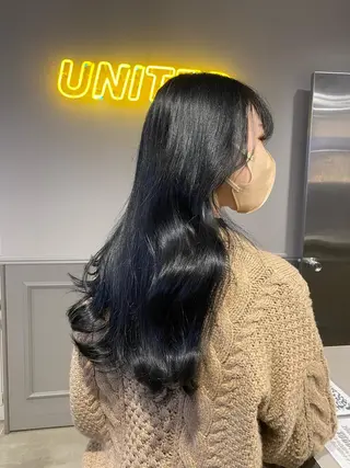 セミロング カラー 韓国/トレンド レイヤー【101】のヘアスタイル