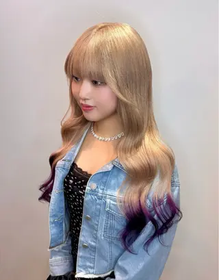 ロング エクステ/ダブル カラー/LISAのヘアスタイル