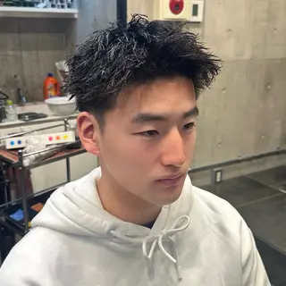 ショート パーマ メンズ ツイスパ/メンズ パーマ/歩夢のヘアスタイル