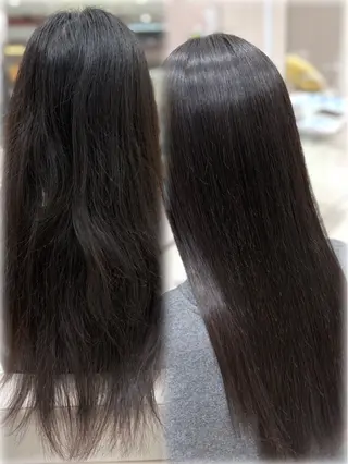 ロング パーマ 銀座/オリーブ/ 透明感カラー✨りくのヘアスタイル