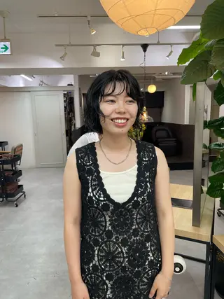 ショート パーマ レイヤーパーマ＊ 顔まわり似合わせのヘアスタイル