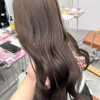 ロング カラー ヘアアレンジ ブリーチなしカラー /ベージュ/安形翔のヘアスタイル