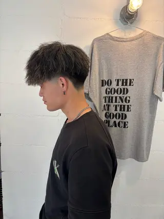 カラー パーマ メンズ 川端 隼平のヘアスタイル