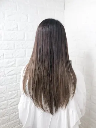 ロング 縮毛矯正/髪質改善 主税巧一のヘアスタイル