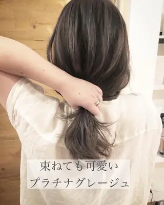 ミディアム カラー テトネ タカシのヘアスタイル