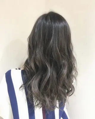 ロング カラー パーマ ヘアアレンジ filo byFeria渋谷所属・縮毛矯正/美髪 髪質改善/石田幸輔のヘアスタイル