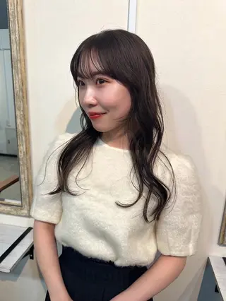 セミロング カラー Sherry/R 三川町　木村祐里奈のヘアスタイル