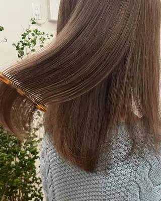 ミディアム カラー 西山 紗耶香🪽 透明感カラー/ボブのヘアスタイル