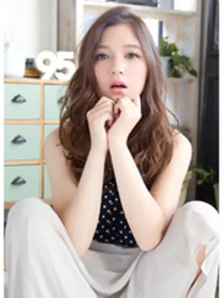 ロング カラー パーマ private salon Ao所属・紹介制private salonのヘアスタイル