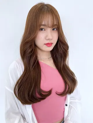 ロング カラー 韓国ヘア×髪質改善 /yoshikaのヘアスタイル