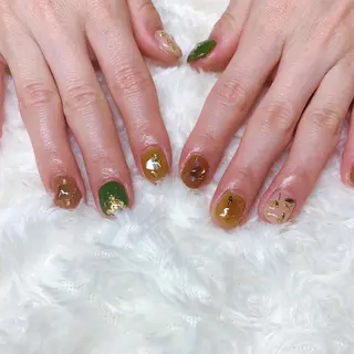 カラー ネイル Cozy_ ilumのネイルデザイン