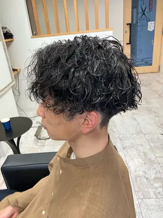 パーマ メンズ メンズ特化/パーマ/ フェードWATARUのヘアスタイル