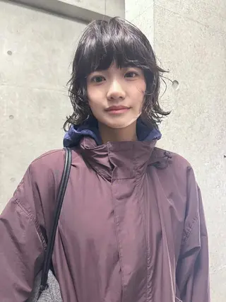 ショート パーマ 丸山渉/表参道 レイヤーボブのヘアスタイル