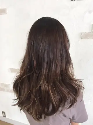 セミロング カラー ヘアアレンジ ハットリ /北習志野のヘアスタイル