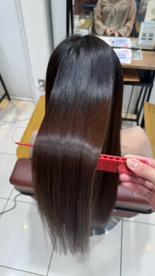 ロング 縮毛矯正/髪質改善 特化/冨島智基のヘアスタイル