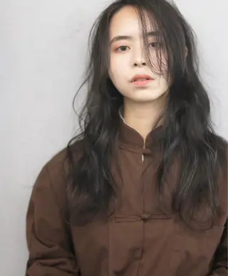 ロング カラー パーマ ヘアアレンジ メンズ キッズ ネイル マツエク・マツパ #tag 稗田綾加のヘアスタイル