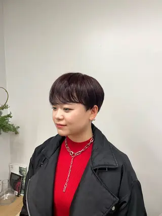 ショート カラー 神田 凜音のヘアスタイル